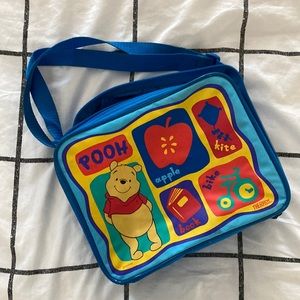 Vintage Winnie the Pooh Disney thermos insulated lunchbox soft